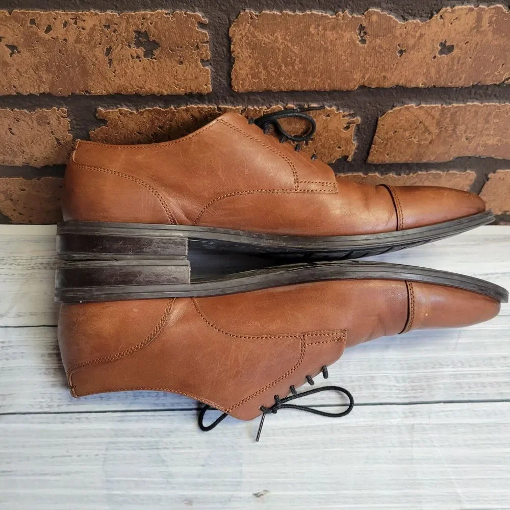 Cole Haan Grand‎ Os Lace Up Oxford Size 13 M Brown Leather FT C27033 H 18